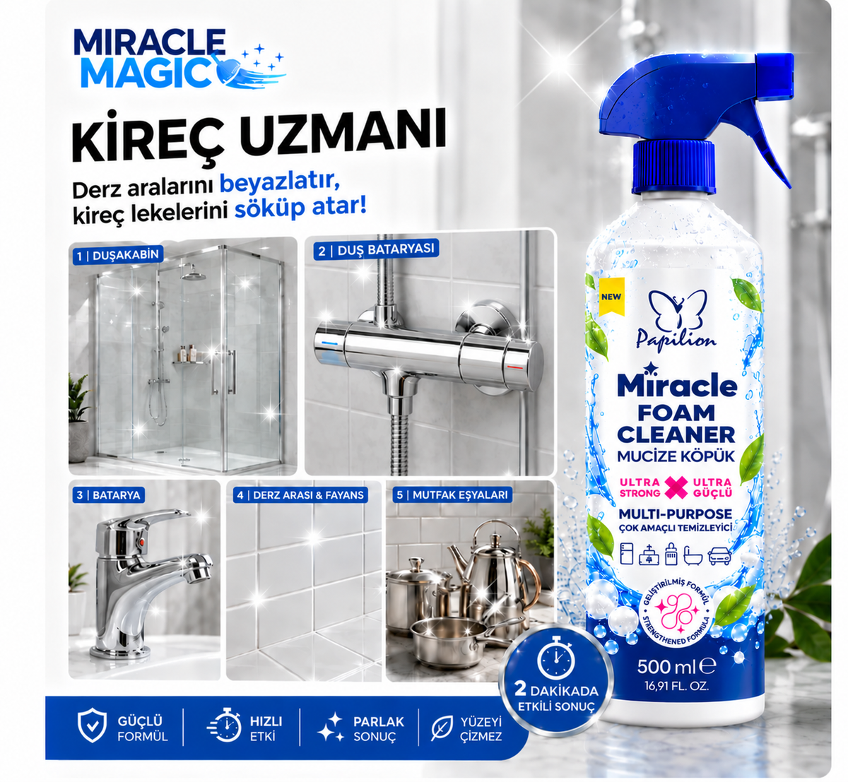 Miracle Magic™ Yoğun Köpüklü Formül